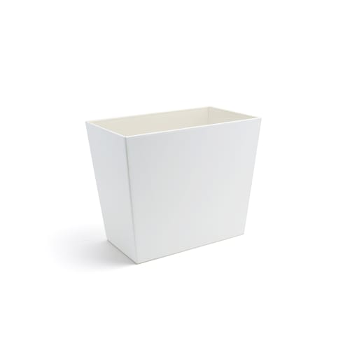 London Recycle Wastebasket, 17 Quart, White